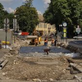 Remont Dominikańskiej i Franciszkańskiej 2010-08-10