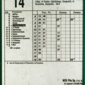 Rozkład jazdy 14