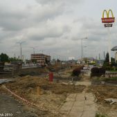Przebudowa ronda Ofiar Katynia 2010-05-15