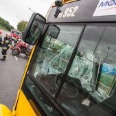 Zderzenie autobusu z traktorem 2013-05-23