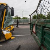 Zderzenie autobusu z traktorem 2013-05-23