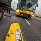 Zderzenie autobusu z traktorem 2013-05-23