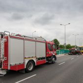 Zderzenie autobusu z traktorem 2013-05-23