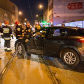 Zderzenie tramwaju z samochodem - 30.03.2014