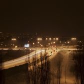 Wiślicka nocą