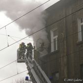 Pożar kamienicy przy ul. Kalwaryjskiej