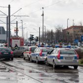 Kolizja ze słupem na Rondzie Matecznego