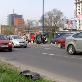 Wypadek na Bora Komorowskiego 09.04.2009