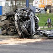 Wypadek na Bora Komorowskiego 09.04.2009