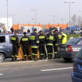 Wypadek na Bora Komorowskiego 09.04.2009