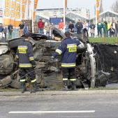 Wypadek na Bora Komorowskiego 09.04.2009