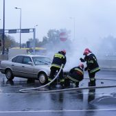 Pożar BMW