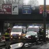 Wypadek na ul. Armii Krajowej.