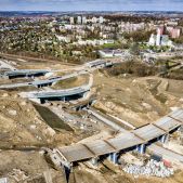 Budowa węzła Grębałow 2024-03-17