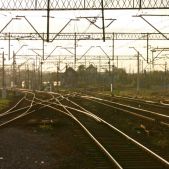 Plątanina torów w Katowicach