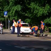 Wybrzuszenie szyny na Dunejewskiego 2013-05-19