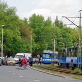 Wypadek na al. Jana Pawła II 06.05.2011