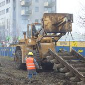 Demontaż torowiska