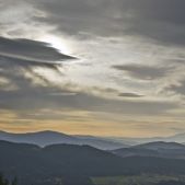 Widok z polanki pod Cietniem