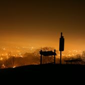 Panorama Krakowa nocą