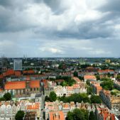 Widok na gdańską starówkę