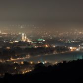 Kraków spowity mgłą