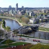 Panorama prawobrzeżnego Wilna z Baszty Giedymina