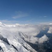 Widok z Aiguille du Midi
