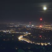 Tak wygląda moje miasto nocą...