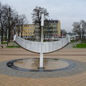 Plac Dworcowy w Elblągu-zegar słoneczny