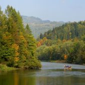 Wczesna jesień nad Dunajcem