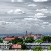 Widok z Kopca Krakusa na Wawel