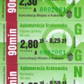 Bilety aglomeracyjne, 90 minut