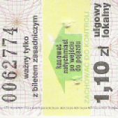 Karnet biletu MZK Słupsk - 2006/2007 i 2008