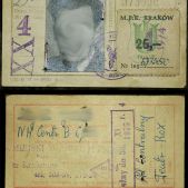 Bilet okresowy MPK Kraków 1975r