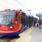Siemens/Duewag Sheffield Low Floor Tram #107
