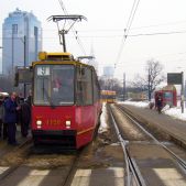 Konstal 105Na #1150+1151 /Zatrzymanie Aleje Jerozolimskie.