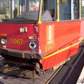 Konstal 105N3k/2000 #2067 - wykolejenie